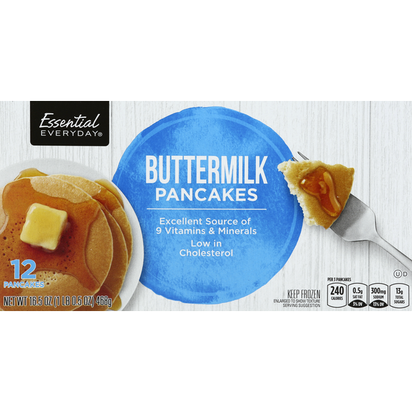 Frozen Breakfast Essential Everyday Pancakes, Buttermilk hero