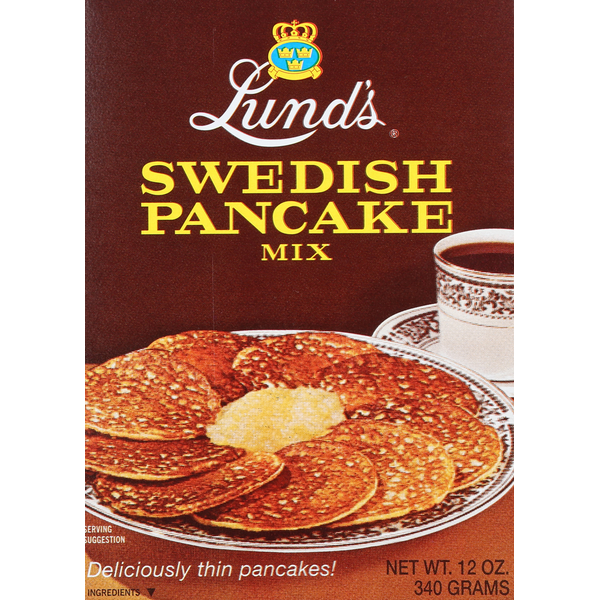 Hot Cereal & Pancake Mixes Lund's Pancake Mix, Swedish hero