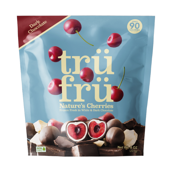 Candy & Chocolate Tru Fru Nature's Cherries Hyper-Chilled in White & Dark Chocolate hero