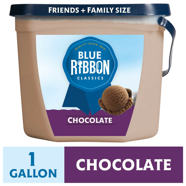 Ice Cream & Ice Blue Ribbon Classics Chocolate Frozen Dessert Pail hero