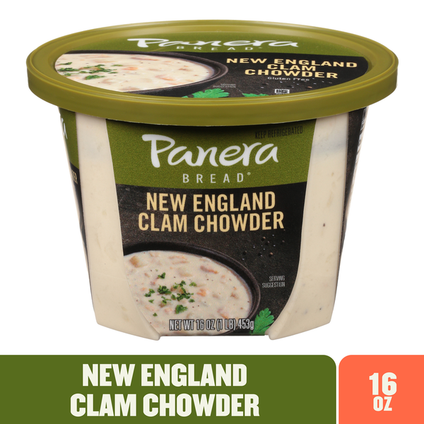 Grab & Go Panera Bread New England Clam Chowder Soup Cup (Gluten Free) hero