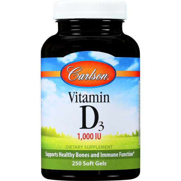 Vitamins & Supplements Carlson Vitamin D3 hero