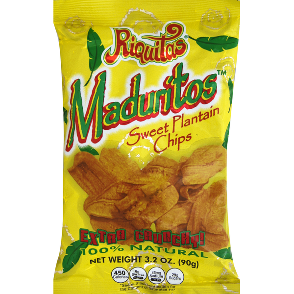 Chips & Pretzels Riquitas Plantain Chips, Sweet hero