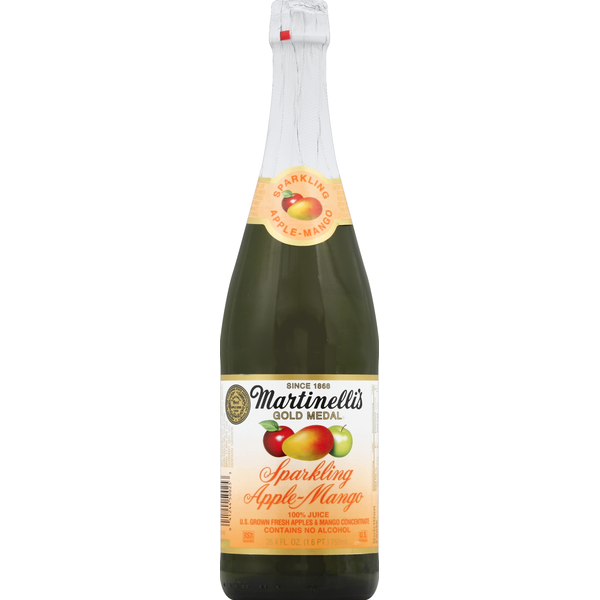 Juice & Nectars Martinelli's 100% Juice, Sparkling, Apple-Mango hero