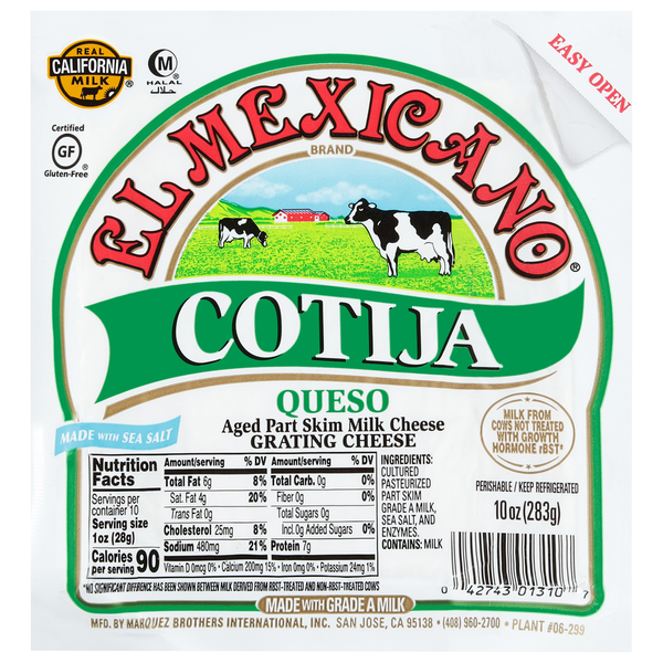 Specialty Cheeses El Mexicano Cotija Queso Anejo hero