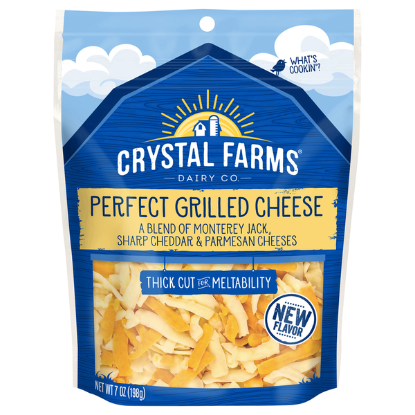 Crystal Farms Cheese, Perfect Grilled, Thick Cut hero