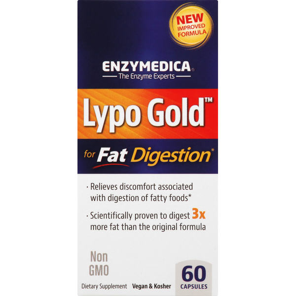 Vitamins & Supplements Enzymedica Lypo Gold, for Fat Digestion, Capsules hero