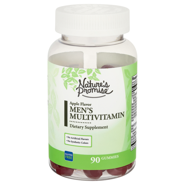 Vitamins & Supplements Nature's Promise Men's Multivitamin, Gummies, Apple Flavor hero