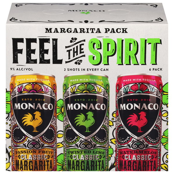 Liquor Monaco Margarita, Feel the Spirit hero