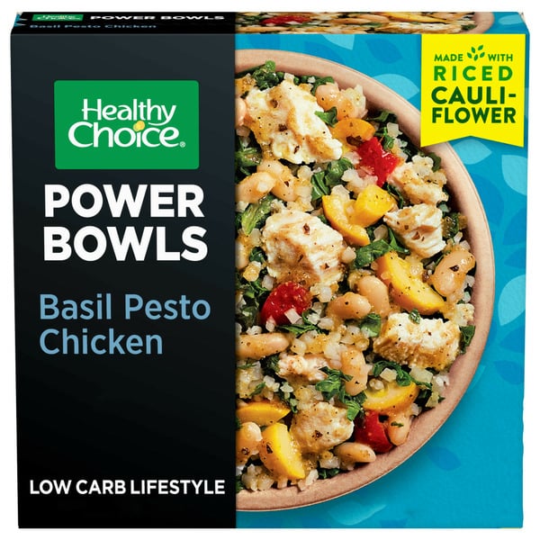 Frozen Meals Healthy Choice Power Bowls Basil Pesto Chicken With Riced Cauliflower Frozen Meal hero