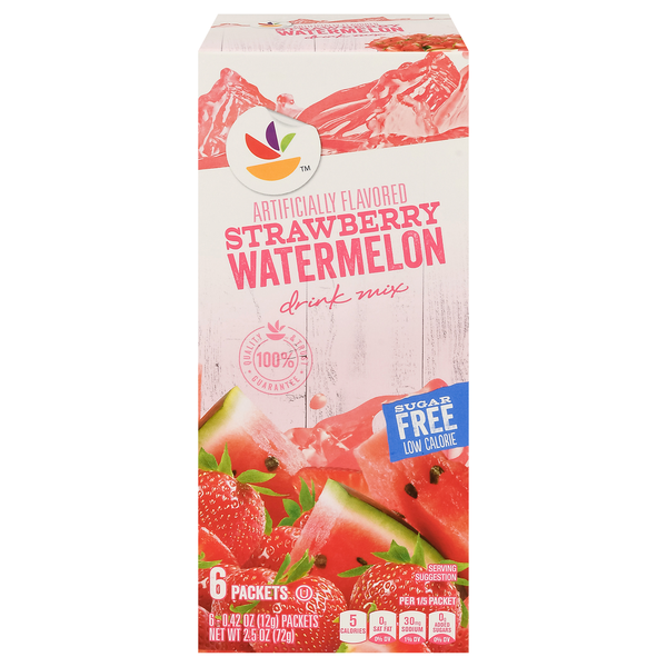 Cocoa & Drink Mixes Store Brand Drink Mix, Sugar Free, Strawberry Watermelon hero