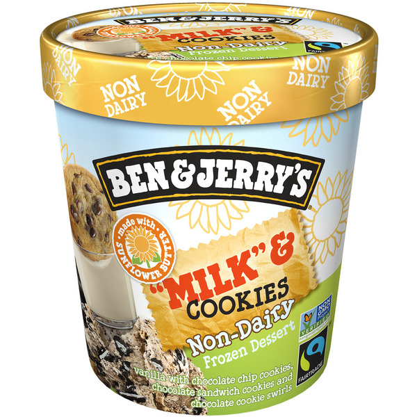 Ice Cream & Ice Ben & Jerry's Non-Dairy "Milk" & Cookies Frozen Dessert hero