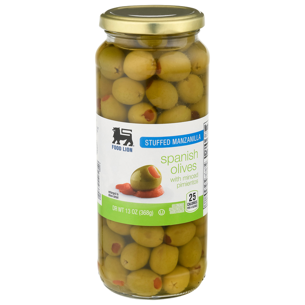 Pickled Goods & Olives Food Lion Olives, Spanish, Stuffed Manzanilla hero