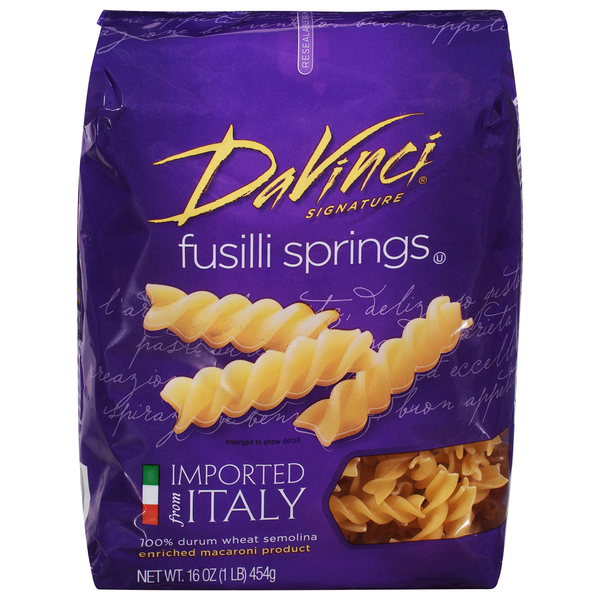 Dry Pasta DaVinci Fusilli Springs hero