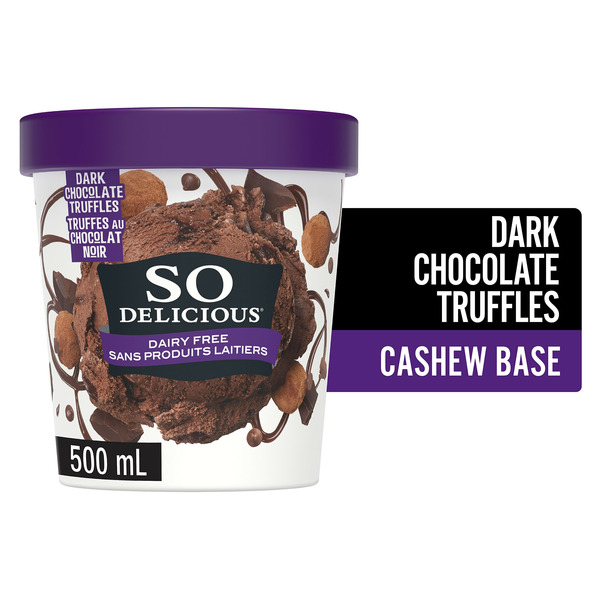 Ice Cream & Ice So Delicious Dairy Free Cashew-Based Frozen Dessert, Dark Chocolate Truffle hero