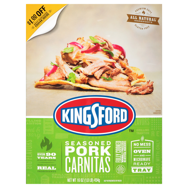 Packaged Meat Kingsford Seasoned Pork Carnitas hero