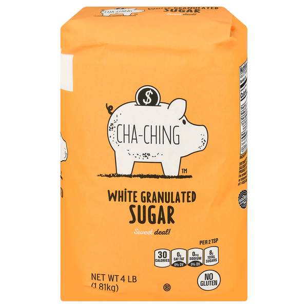 Sugars & Sugar Substitutes Cha Ching Cha Ching Sugar, White, Granulated, Bag hero