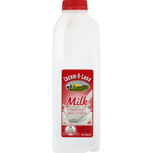 Milk Cream-O-Land Milk, Whole hero