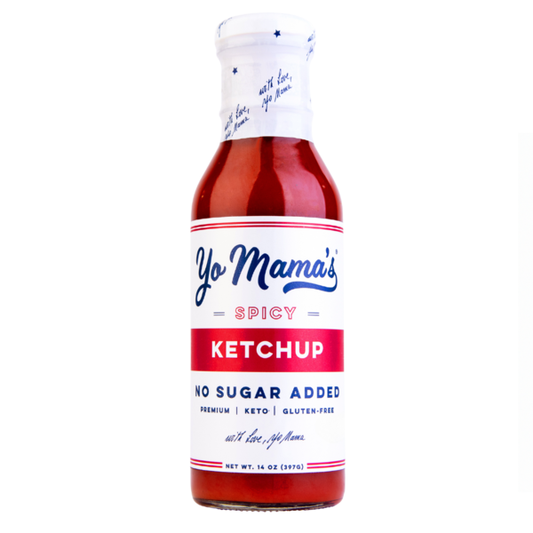 Condiments Yo Mama's Foods Spicy Ketchup hero