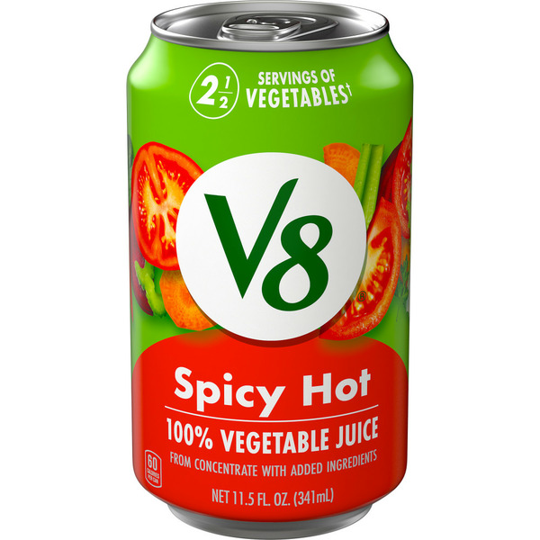 Juice & Nectars V8 Spicy Hot 100% Vegetable Juice hero