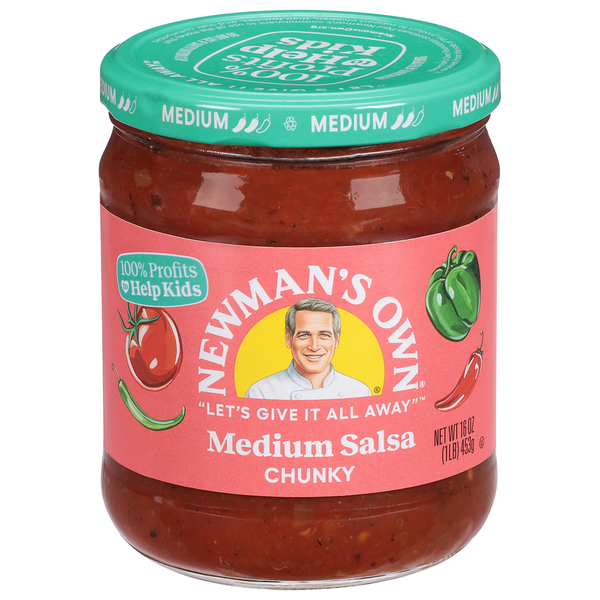 Preserved Dips & Spreads Newman's Own Salsa, Medium, Chunky hero