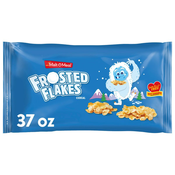 Cereal Malt-O-Meal Frosted Flakes Breakfast Cereal, Large Cereal Bag hero