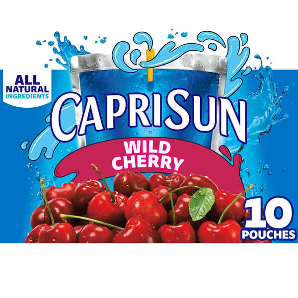 Juice & Nectars Capri Sun Wild Cherry Naturally Flavored Juice Drink Blend hero