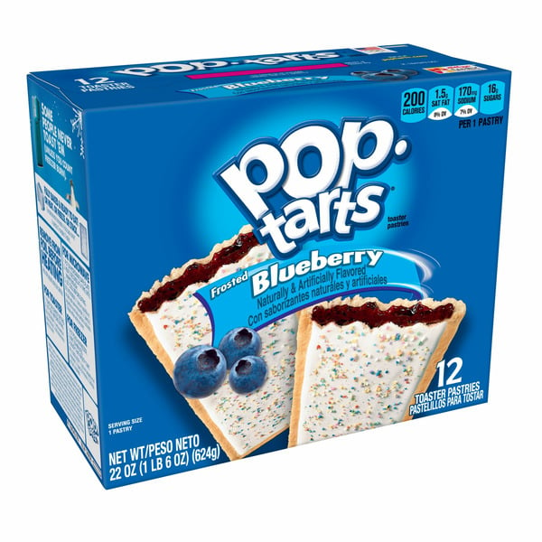 Breakfast Bars & Pastries Pop-Tarts Toaster Pastries, Breakfast Foods, Frosted Blueberry hero