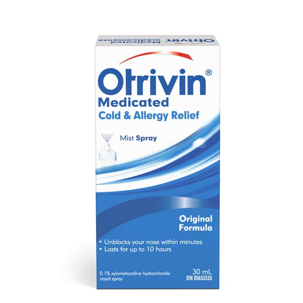 Cough, Cold & Flu Otrivin Medicated Medicated Cold & Allergy Relief Original Nasal Decongestant Mist Spray hero