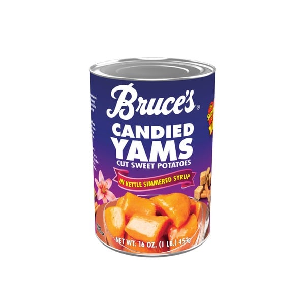 Canned & Jarred Vegetables Bruce's Yams Candied Sweet Potatoes in Kettle Simmered Syrup hero