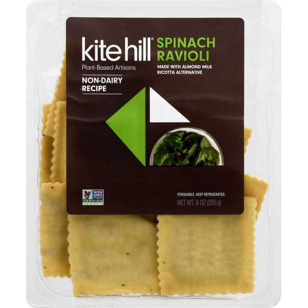 Kite Hill Ravioli, Spinach hero