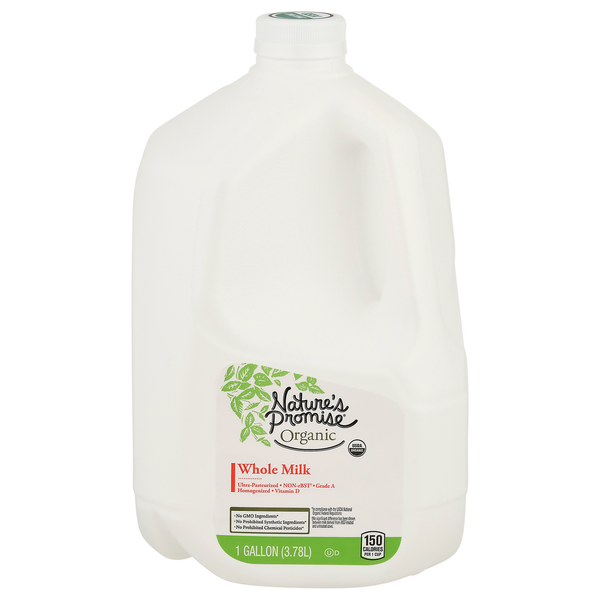 Milk, Soy & Lactose Free Nature's Promise Organic Milk, Whole hero