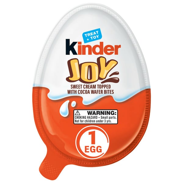 Candy, Chocolate & Gum Kinder Individually Wrapped Chocolate Egg With Toy Inside, 1 Count hero