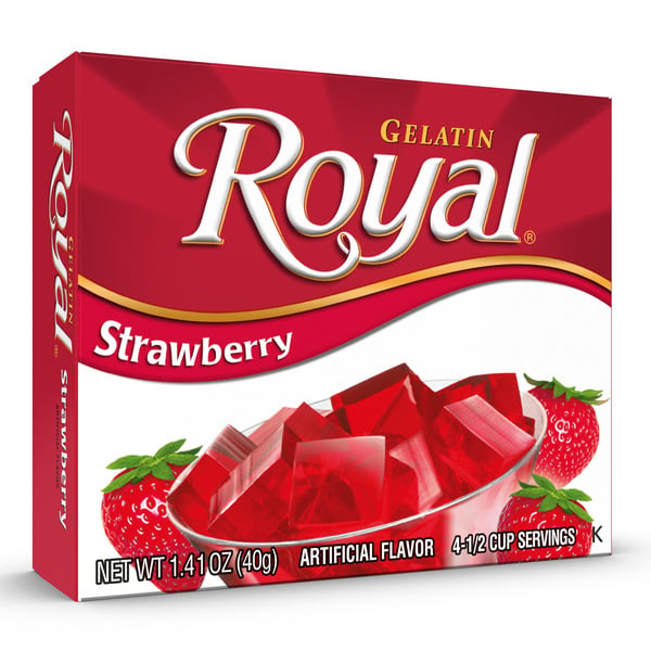 Baking & Supplies Royal Strawberry Gelatin Mix hero