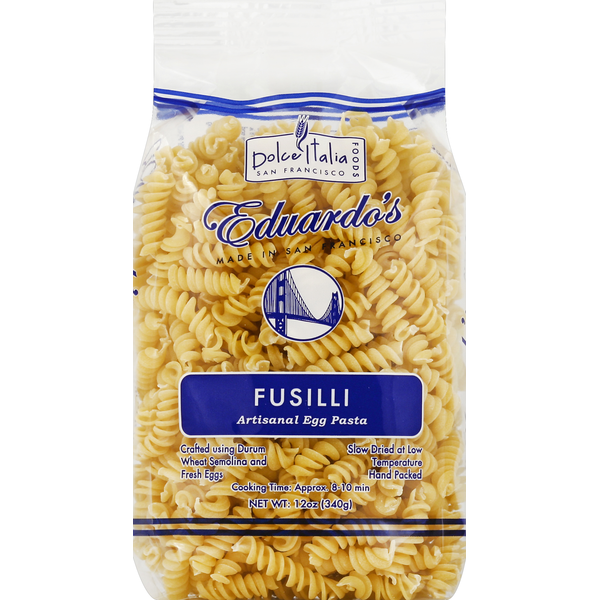 Dry Pasta Dolce Italia Foods Fusilli hero