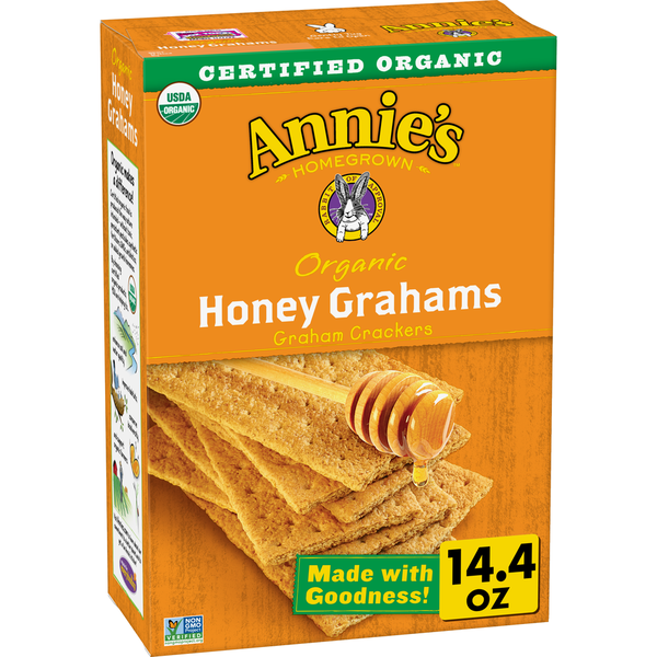 Cookies & Cakes Annie's Organic Whole Grain Honey Graham Crackers hero