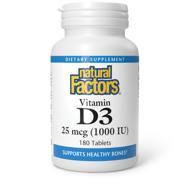 Dietary Supplements Natural Factors Vitamin D3 hero