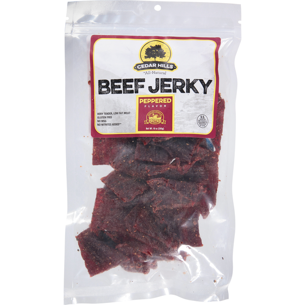 Cedar Hills Beef Jerky, Peppered Flavor hero