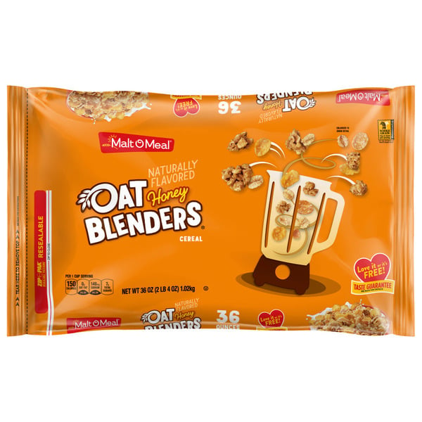 Cereal Malt-O-Meal Oat Blenders Honey  Cereal, Honey Flavored Breakfast Cereal hero