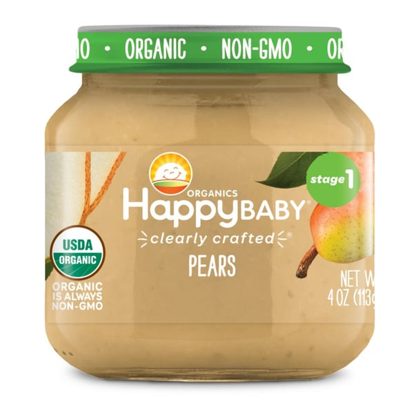 Baby Food & Formula Happy Baby Organics Clearly Crafted Stage 1 Pears Jar hero