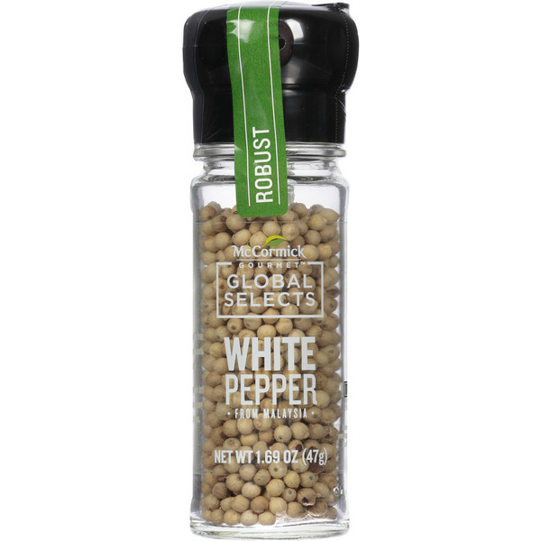 Condiments McCormick Gourmet™ Global Selects White Pepper from Malaysia hero