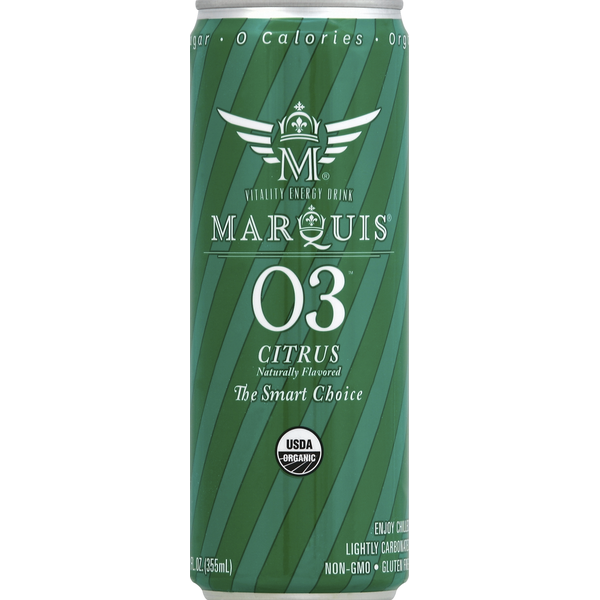 Energy & Sports Drinks Marquis de Dijon Energy Drink, Vitality, Citrus hero