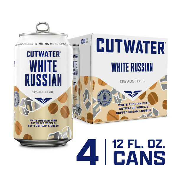 Prepared Cocktails Cutwater Vodka White Russian Cans hero