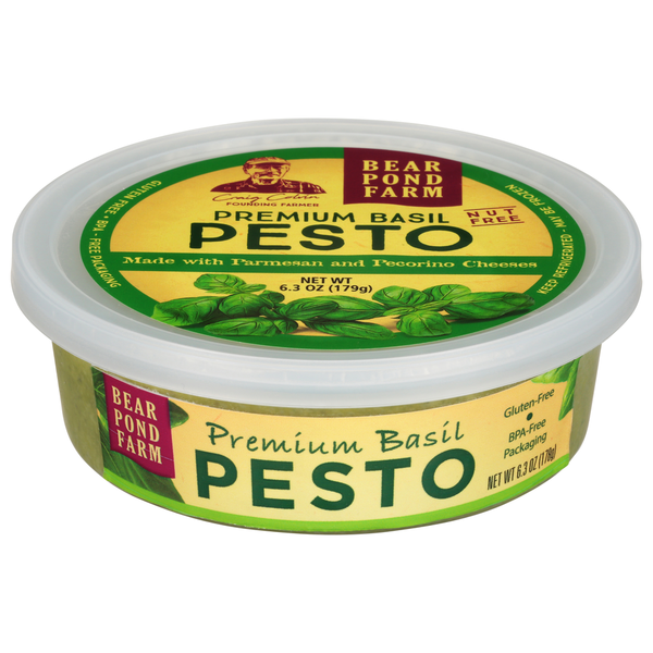 Fresh Dips & Tapenades Bear Pond Farm Pesto, Premium Basil hero