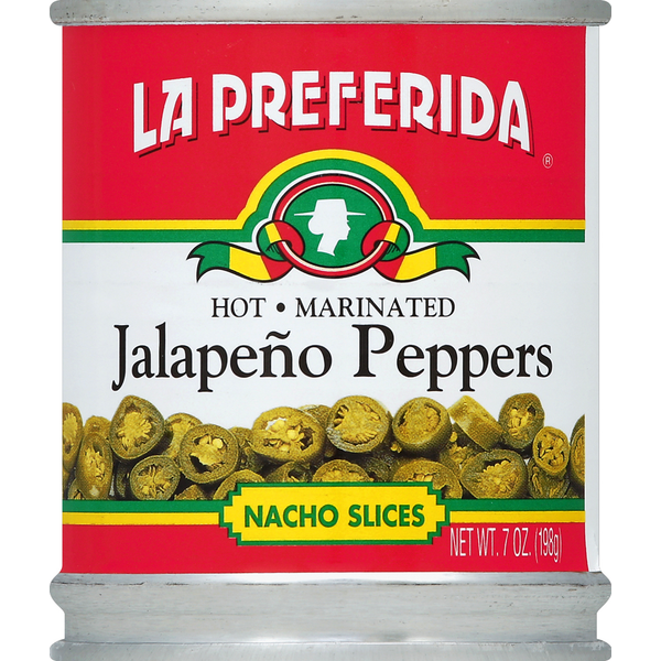 Latino Foods La Preferida Jalapeno Peppers, Nacho Slices, Hot hero