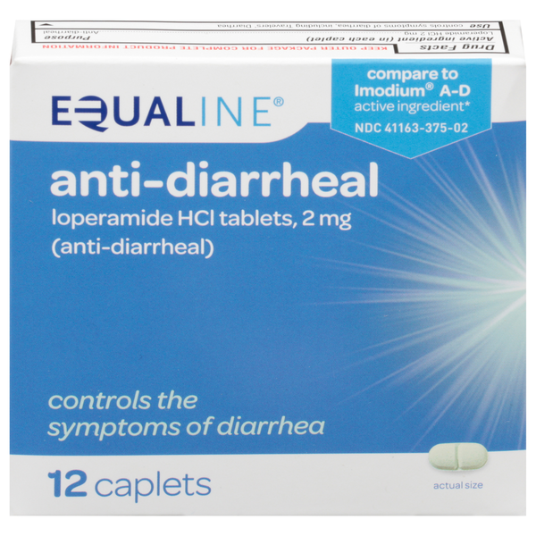 Digestion Equaline Anti-Diarrheal, Loperamide HCl, 2 mg, Caplets hero