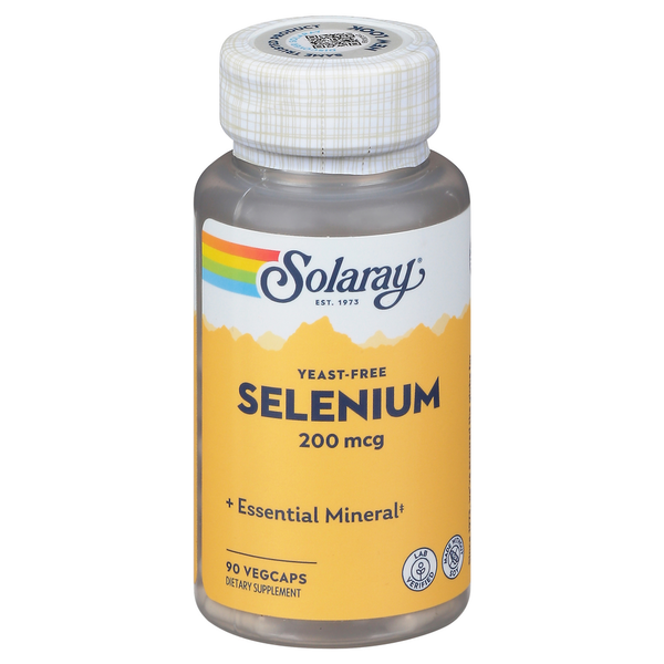 Vitamins & Minerals Solaray Selenium, 200 mcg, VegCaps hero