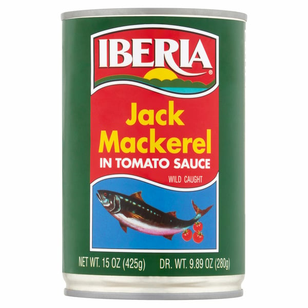 Canned Meat & Seafood Iberia Tomato Sauce Jack Mackerel hero