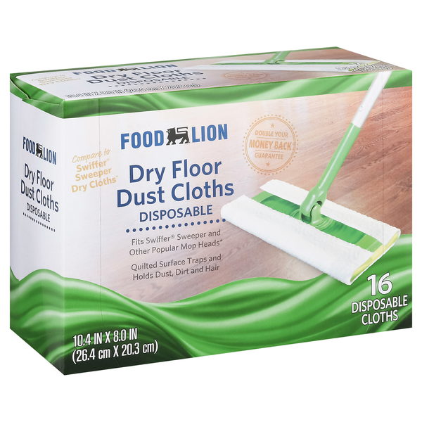 Cleaning Products Food Lion Dust Cloths, Disposable, Dry Floor hero