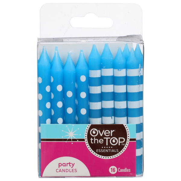 Air Fresheners & Candles Over The Top Blue Stripe & Dots Candles hero